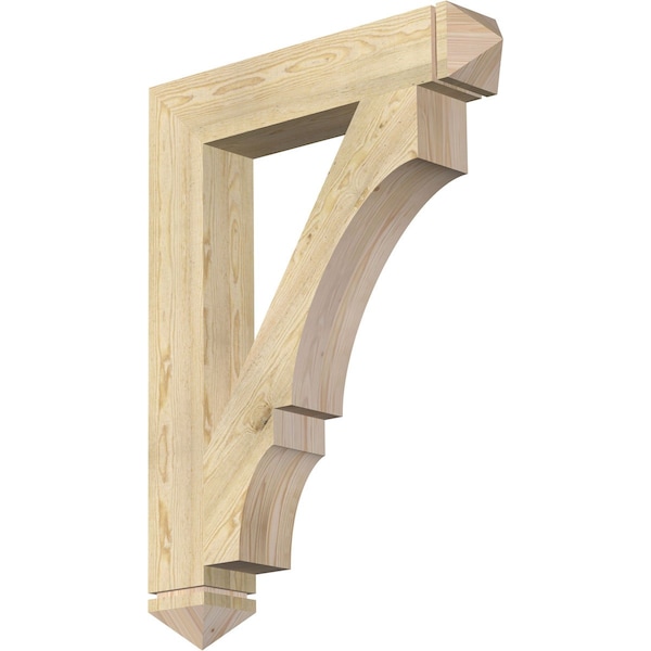 Ekena Millwork Balboa Arts & Crafts Rough Sawn Bracket, Douglas Fir, 6"W x 34"D x 46"H BKT06X34X46BOA03RDF - main